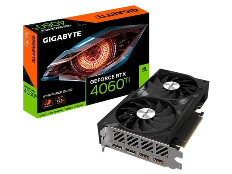 GIGABYTE GeForce RTX 4060 Ti Windforce OC 8GB NVIDIA Graphics Card
