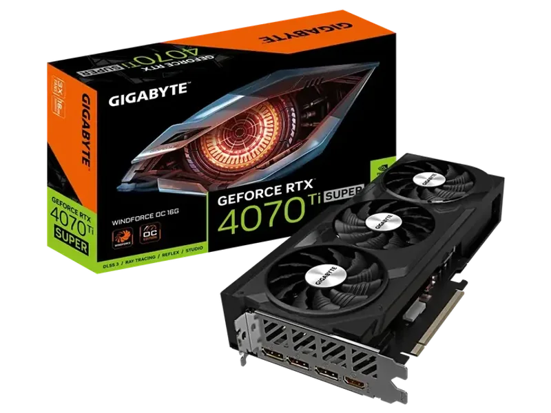 GIGABYTE GeForce RTX 4070 Ti Super WindForce OC 16GB Nvidia Graphic Card