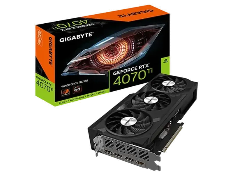 GIGABYTE GeForce RTX 4070 Ti WindForce OC 12GB Nvidia Graphic Card