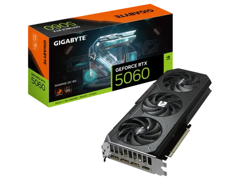 GIGABYTE GEFORCE RTX 5060 GAMING OC 8GB GDDR7 GRAPHIC CARD