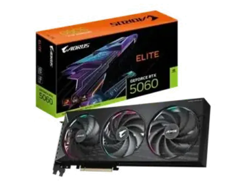 Gigabyte RTX 5060 Aorus Elite 8GB GDDR7 Graphics Card GV-N5060AORUS E-8GD