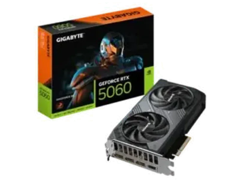 Gigabyte GeForce RTX 5060 Windforce 8GB GDDR7 Graphic Card GV-N5060WF2-8GD