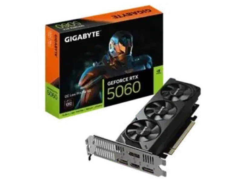 Gigabyte RTX 5060 OC Low Profile 8Gb GDDR7 Graphics Card GV-N5060OC-8GL