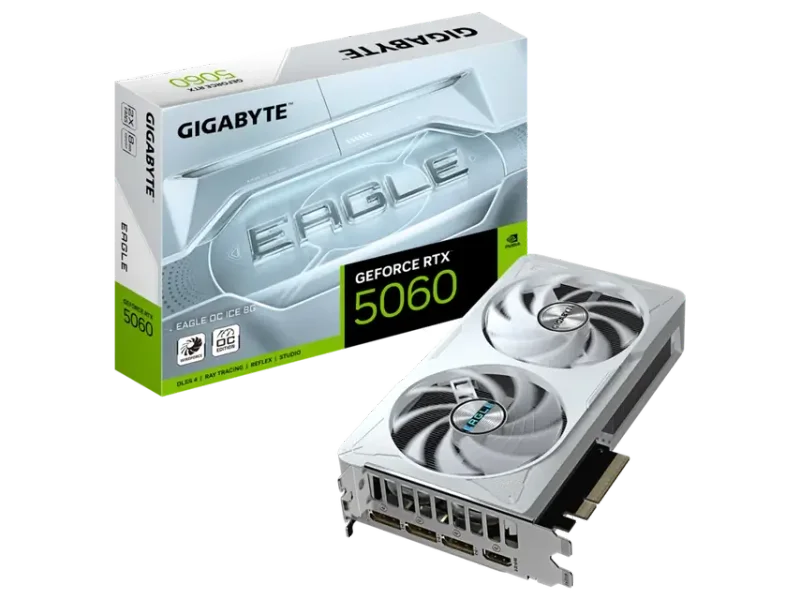 GIGABYTE GeForce RTX 5060 Eagle OC ICE 8GB NVIDIA Graphic Card