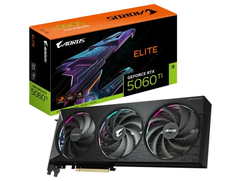 GIGABYTE Aorus GeForce RTX 5060 Ti Elite 16GB NVIDIA Graphic Card