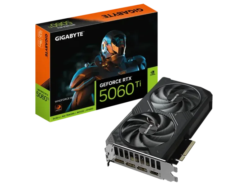 GIGABYTE RTX 5060 TI WINDFORCE 8GB GDDR7 GRAPHICS CARD