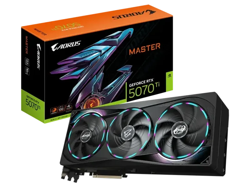 GIGABYTE AORUS GEFORCE RTX 5070 TI MASTER 16GB GDDR7