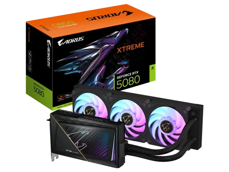 GIGABYTE Aorus GeForce RTX 5080 Xtreme WaterForce 16GB NVIDIA Graphic Card
