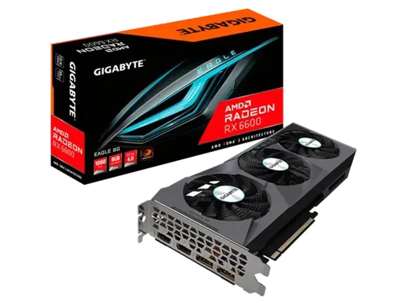 Gigabyte Radeon RX 6600 EAGLE 8G Graphic Card GV-R66EAGLE-8GD