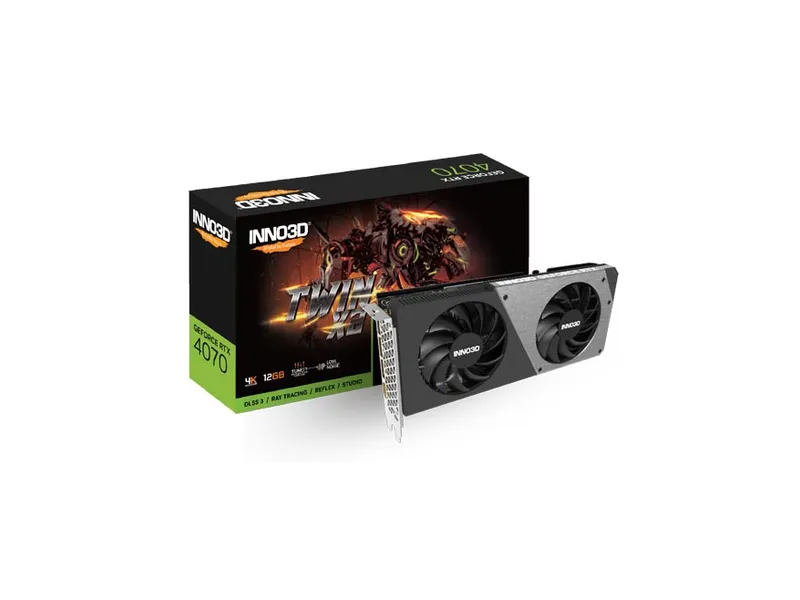 Inno3D GeForce RTX­­ 4070 Twin X2 12GB GDDR6X Graphic Card N40702-126X-185252N