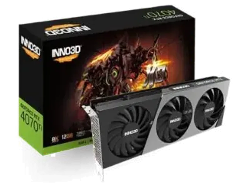 INNO3D GEFORCE RTX 4070 Ti X3 12GB GDDR6X Graphic Card N407T3-126X-186148N