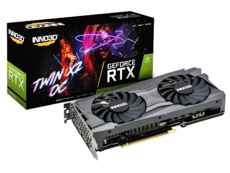 INNO3D GeForce RTX 3070 Twin X2 OC LHR 8GB GDDR6 Nvidia Graphics Card