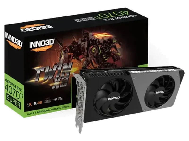 INNO3D GeForce RTX 4070 Ti Super Twin X2 16GB Nvidia Graphic Card
