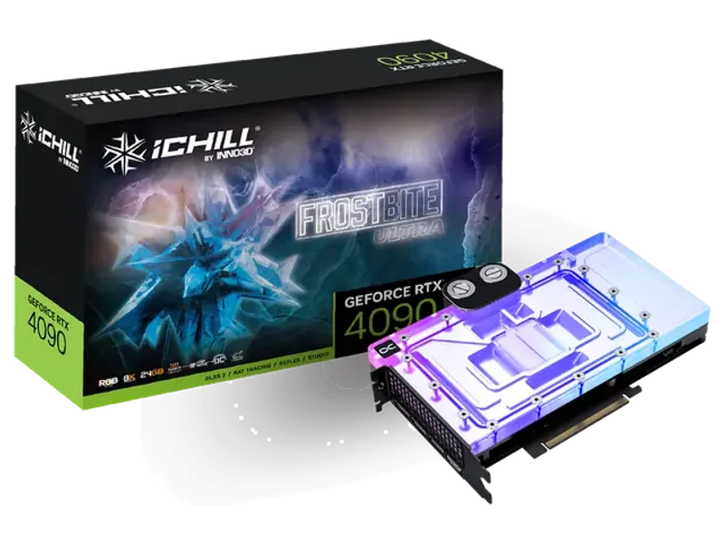 INNO3D GeForce RTX 4090 IChill FrostBite Ultra 24GB Nvidia Graphic Card