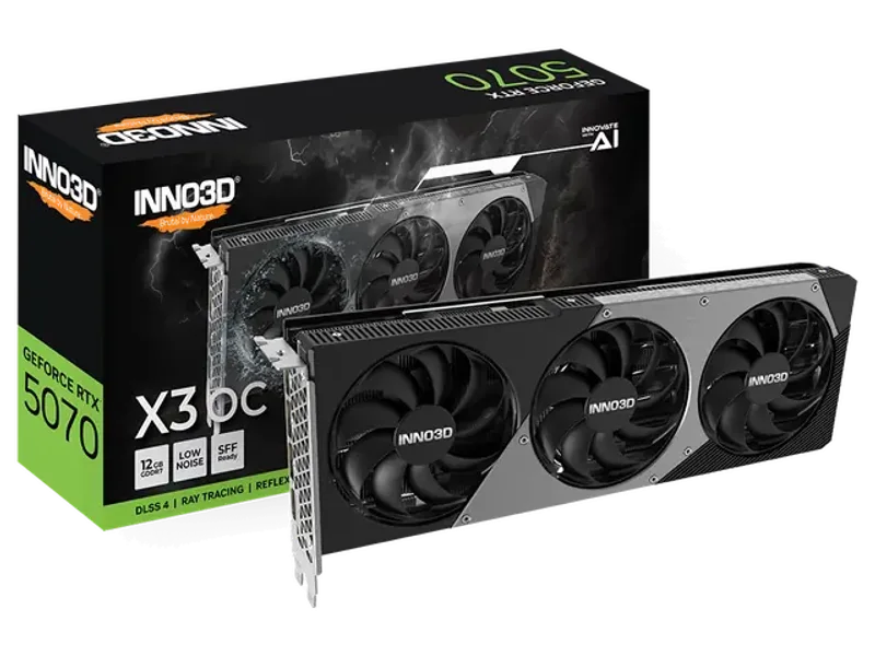 INNO3D RTX 5070 X3 OC 12GB GDDR7 GRAPHICS CARD