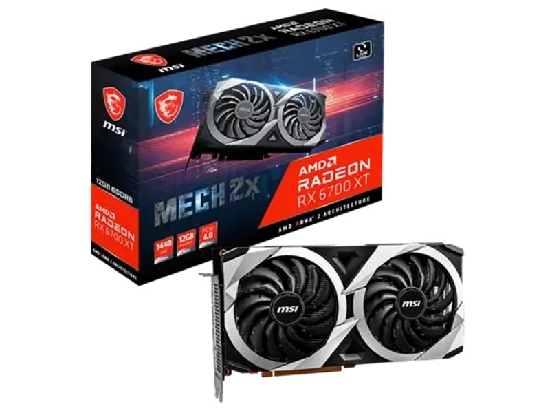 MSI Radeon RX 6700 XT MECH 2X 12G Graphic Card