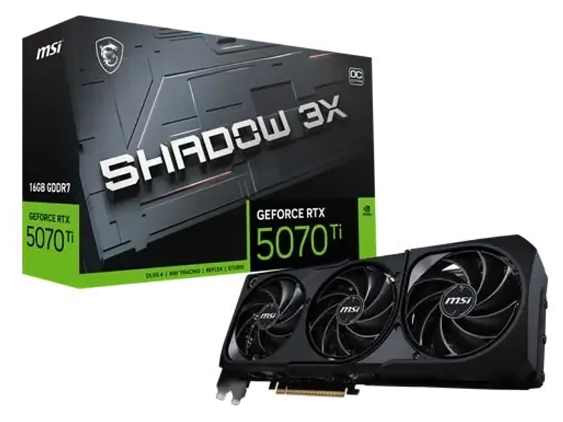 MSI GeForce RTX 5070 Ti 16G SHADOW 3X OC Graphic Card
