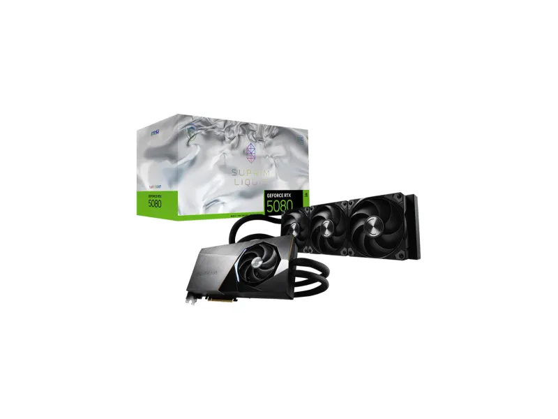 MSI GeForce RTX 5080 16G Suprim Liquid SOC Graphic Card