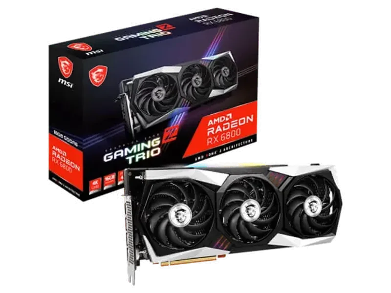 MSI Radeon RX 6800 Gaming Z Trio 16GB 256-Bit AMD Graphic Card