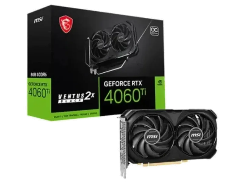 MSI GeForce RTX 4060 Ti Ventus 2X OC 8GB Nvidia Graphic Card