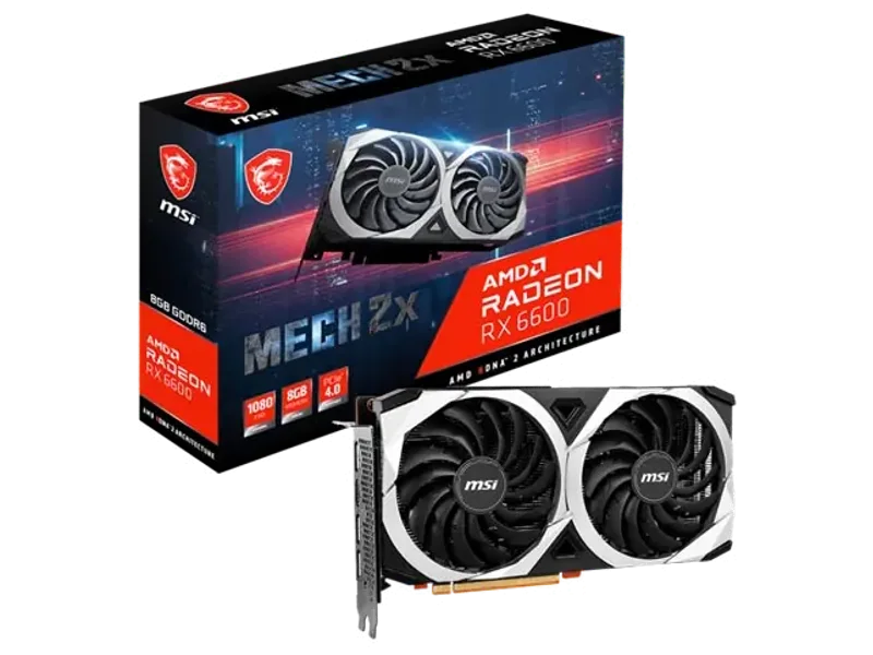 MSI Radeon RX 6600 MECH 2X 8G 8GB GDDR6 Graphic Card