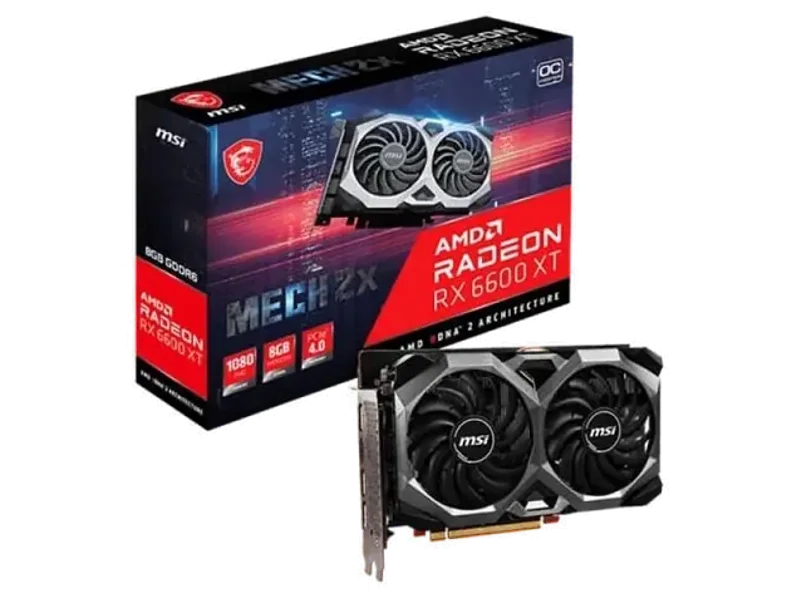 MSI Radeon RX 6600 XT MECH 2X 8G OCV1 GDDR6 Graphic Card