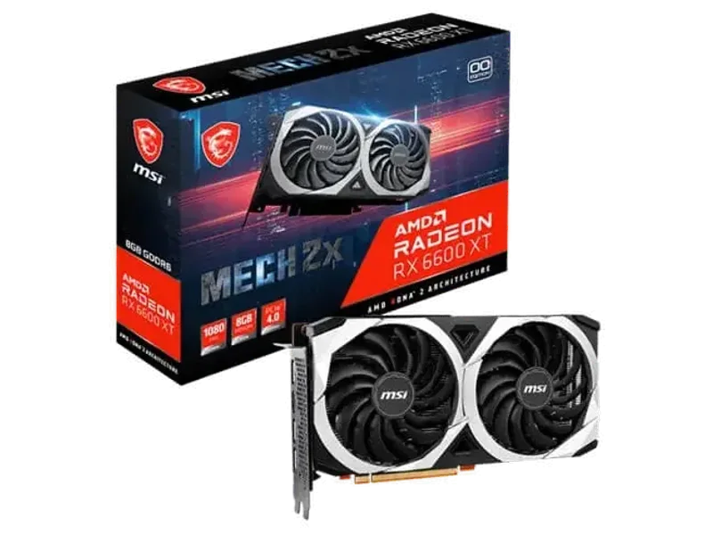 MSI Radeon RX 6600 XT Mech 2X OC 8GB AMD Graphic Card