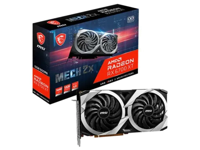 MSI Radeon RX 6700 XT Mech 2X OC 12GB AMD Graphic Card
