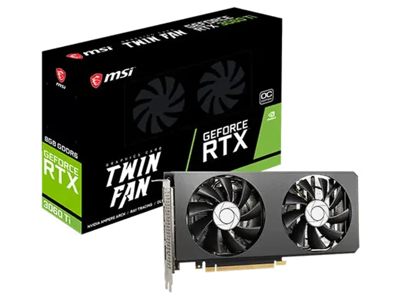 MSI GeForce RTX 3060 TI Twin Fan OC 8GB Nvidia Graphic Card