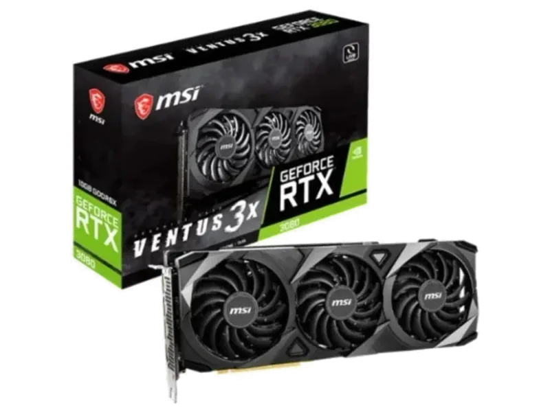 MSI GeForce RTX 3080 Ventus 3X OC LHR 10GB Nvidia Graphic Card