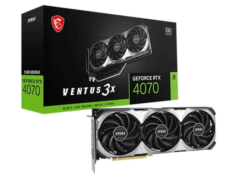 MSI GeForce RTX 4070 VENTUS 3X E 12GB OC Nvidia Graphic Card