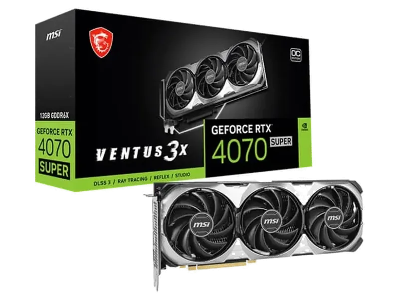 MSI GeForce RTX 4070 Super Ventus 3X OC 12GB Nvidia Graphic Card