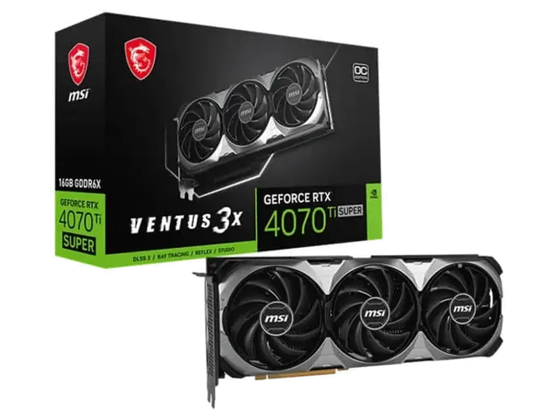 MSI GeForce RTX 4070 Ti Super Ventus 3X OC 16GB Nvidia Graphic Card