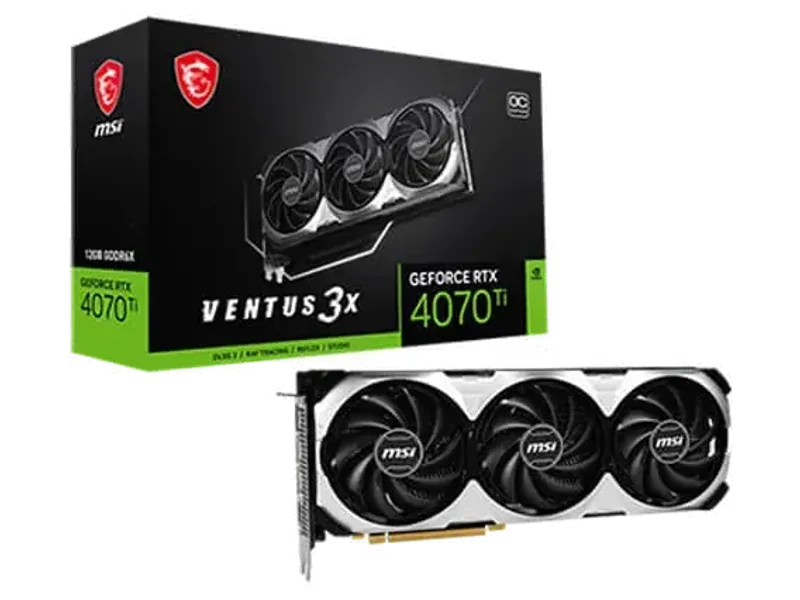 MSI GeForce RTX 4070 Ti Ventus 3X OC 12GB Nvidia Graphic Card