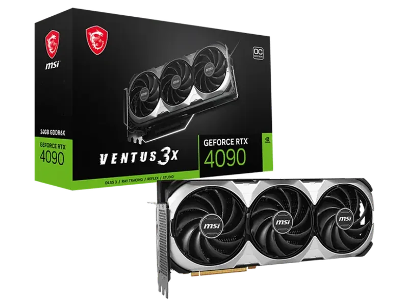 MSI GeForce RTX 4090 Ventus 3X E OC 24GB 24GB Nvidia Graphic Card