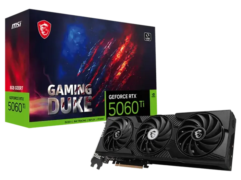 MSI GeForce RTX 5060 Ti Gaming Duke 3X 8GB Nvidia Graphic Card