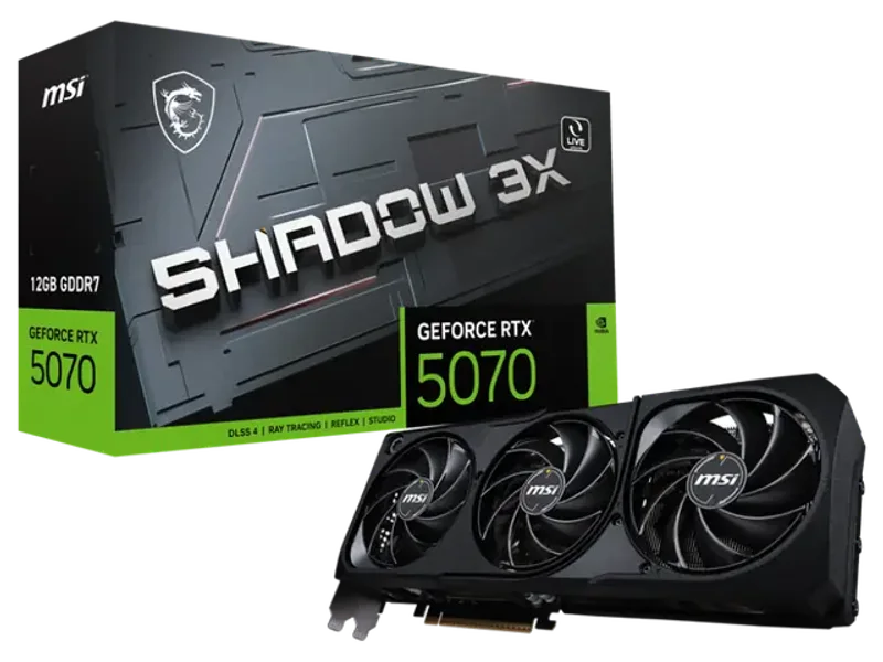 MSI GeForce RTX 5070 Shadow 3X 12GB NVIDIA Graphic Card