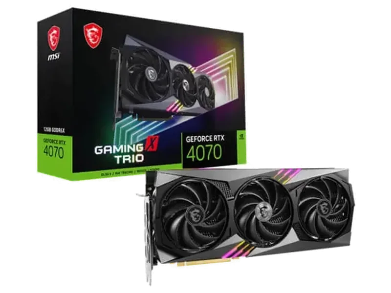 MSI GeForce RTX 4070 Gaming X Trio 12GB Nvidia Graphic Card