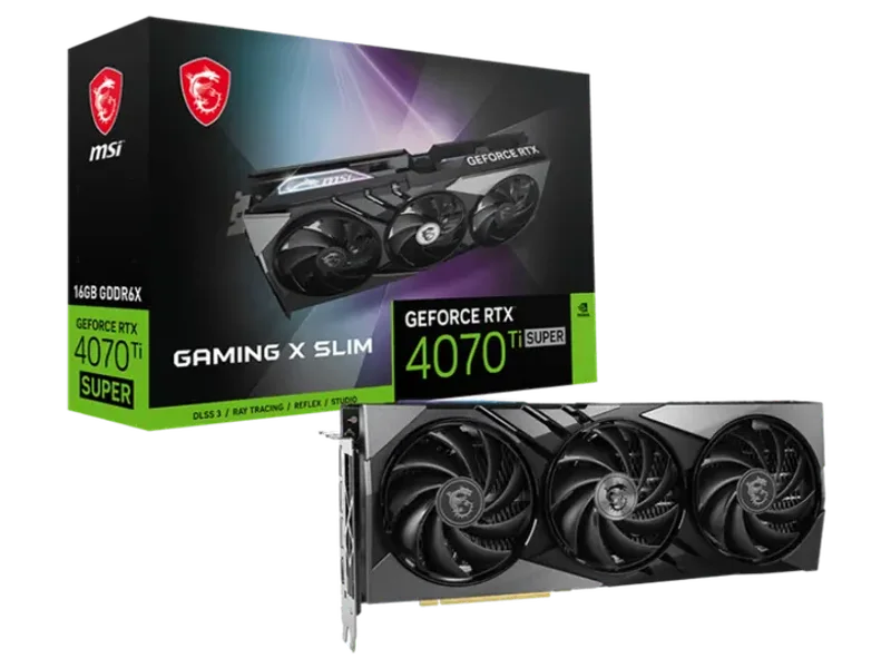 MSI GeForce RTX 4070 Ti Super Gaming X Slim 16GB Nvidia Graphic Card