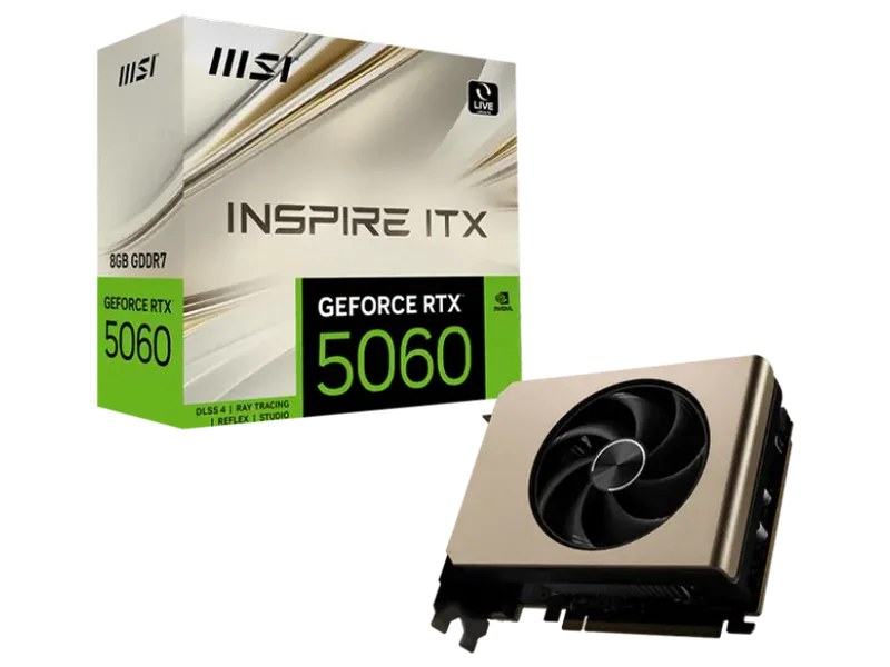 MSI GeForce RTX 5060 Inspire ITX 8GB NVIDIA Graphic Card
