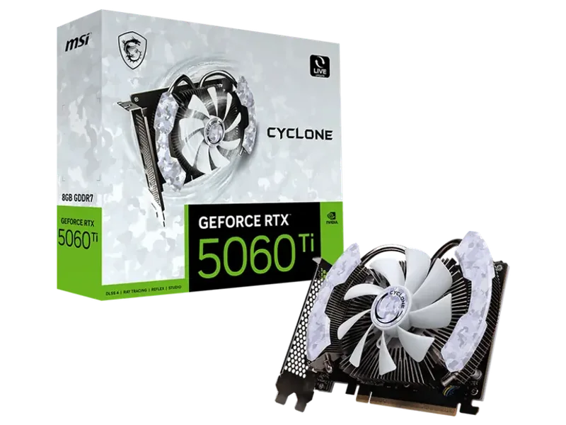 MSI GeForce RTX 5060 Ti Cyclone 8GB Nvidia Graphic Card