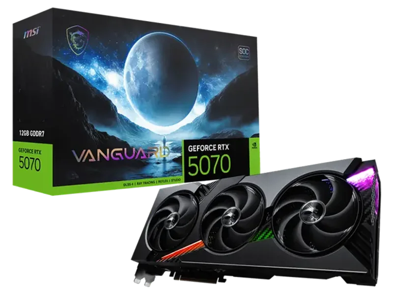 MSI GeForce RTX 5070 Vanguard SOC 12GB NVIDIA Graphic Card