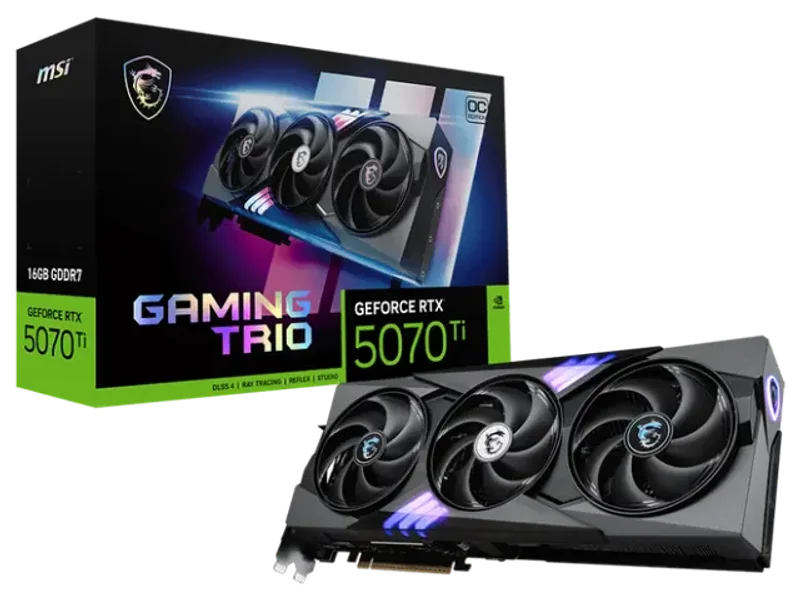 MSI GeForce RTX 5070 Ti Gaming Trio OC Plus 16GB Nvidia Graphic Card