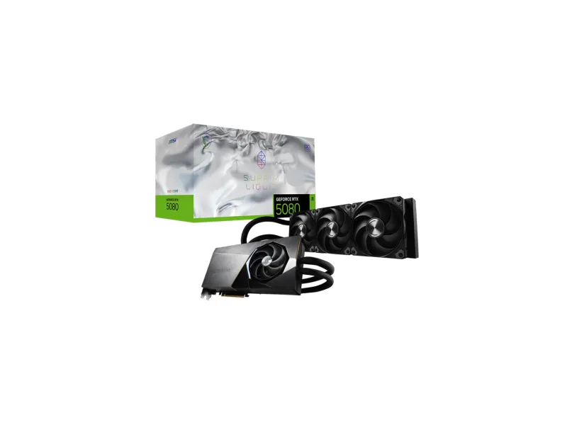 MSI GeForce RTX 5080 Suprim Liquid OC 16GB NVIDIA Graphic Card