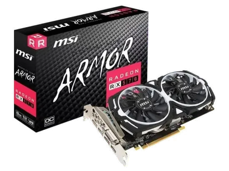 MSI Radeon RX 570 Armor OC 8GB AMD Graphic Card