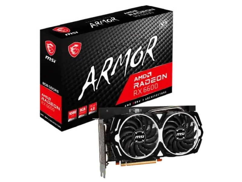 MSI Radeon RX 6600 Armor V1 8GB AMD Graphic Card