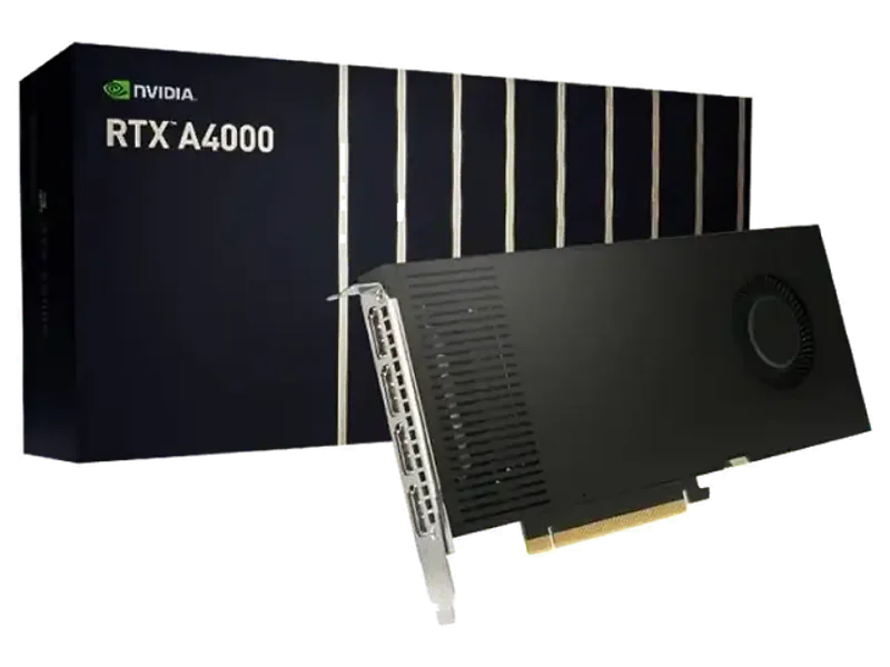 NVIDIA pci_e RTX A4000 with 16GB of GDDR6 Memory (ECC) 6144 CUDA Cores DirectX 12 3 Years Warranty PCIe 4.0 AAA Game Titles Gaming 4K Editing Mining