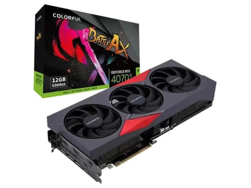 COLORFUL GeForce RTX 4070 Ti NB EX-V Battle AX Gaming 12GB Nvidia Graphic Card