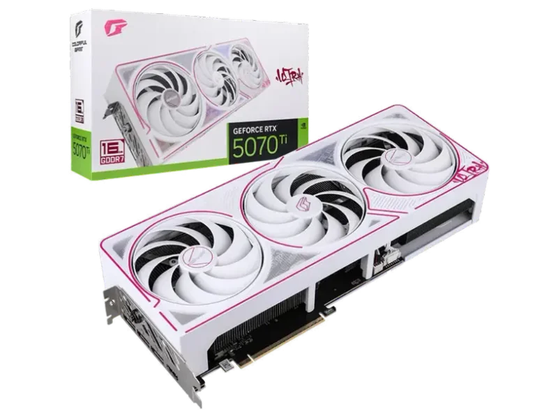 COLORFUL iGame GeForce RTX 5070 Ti Ultra OC 16GB-V White Nvidia Graphic Card