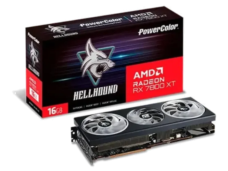 POWERCOLOR Radeon RX 7800 XT Hellhound OC 16GB AMD Graphic Card